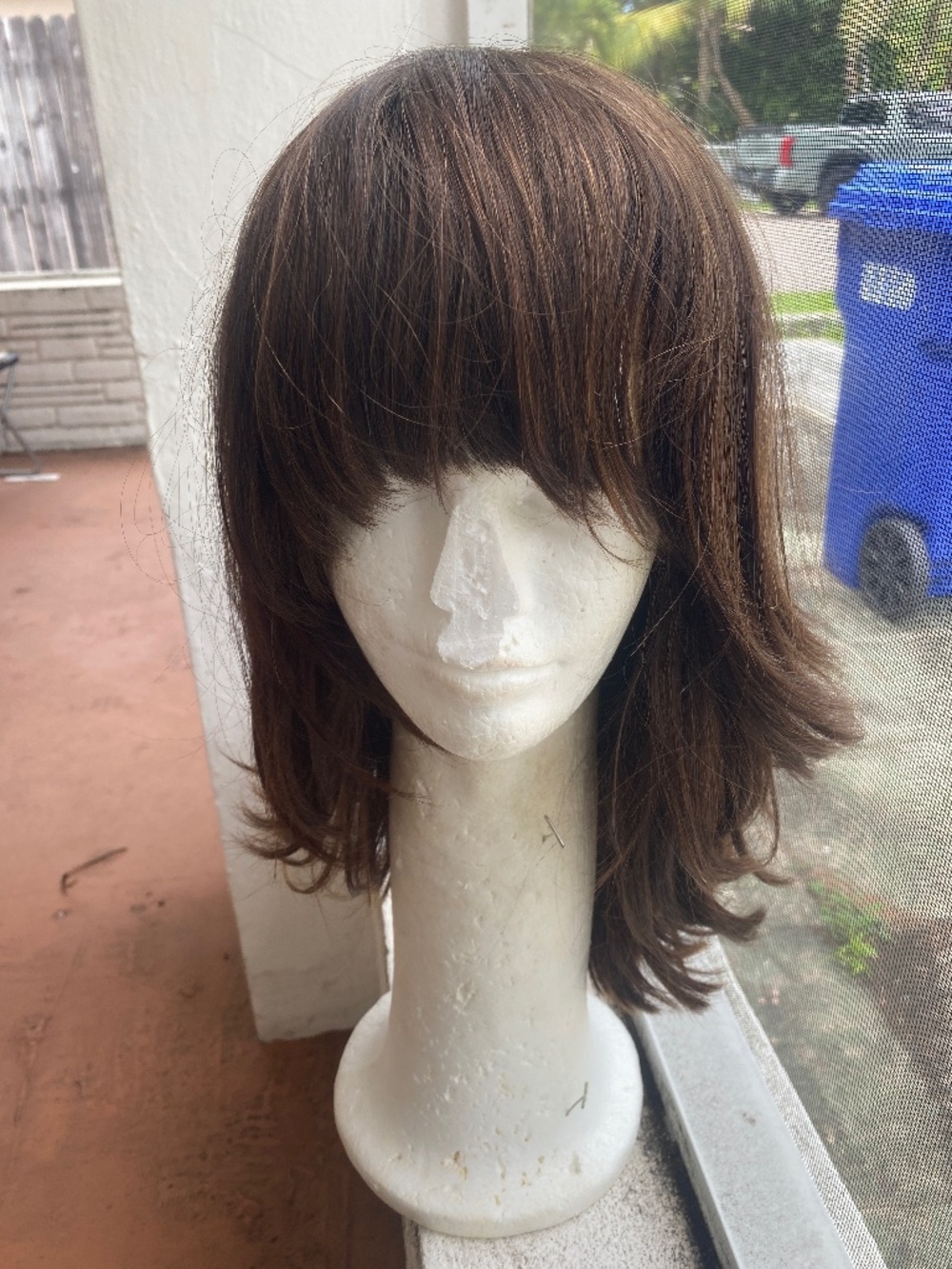 Ireneswigs.com  HUMAN HAIR layered bang wig